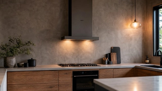 Mikro beton mutfak duvarı